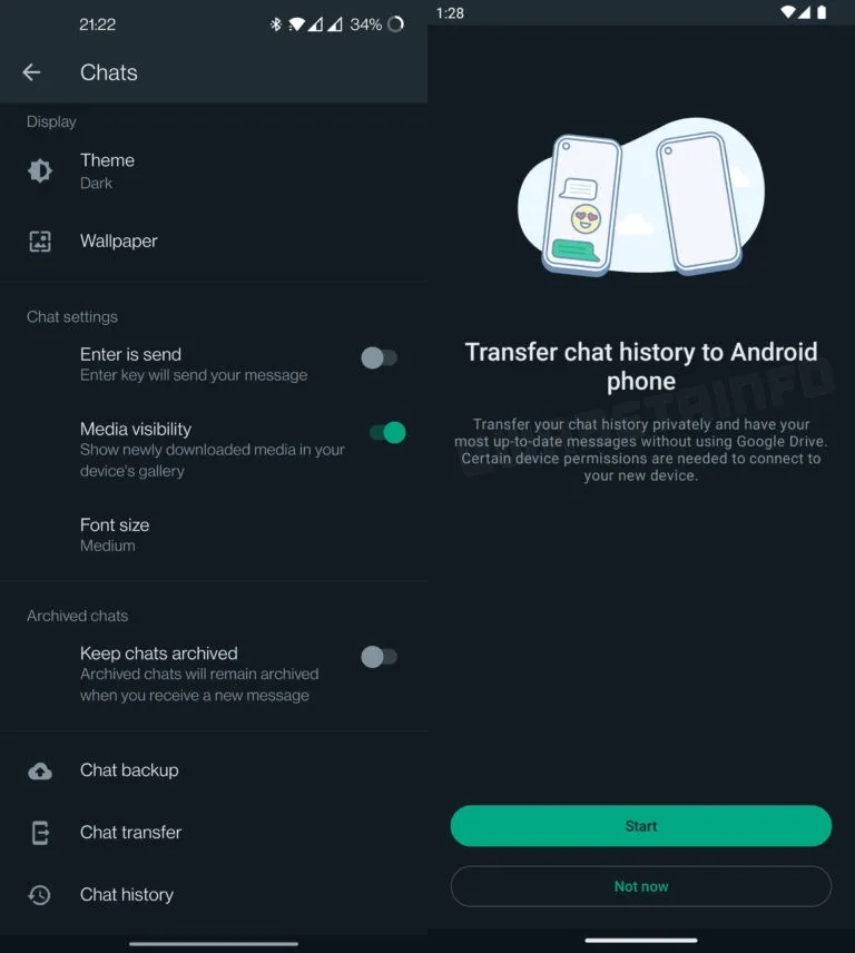“WhatsApp” yeni söhbət transferi